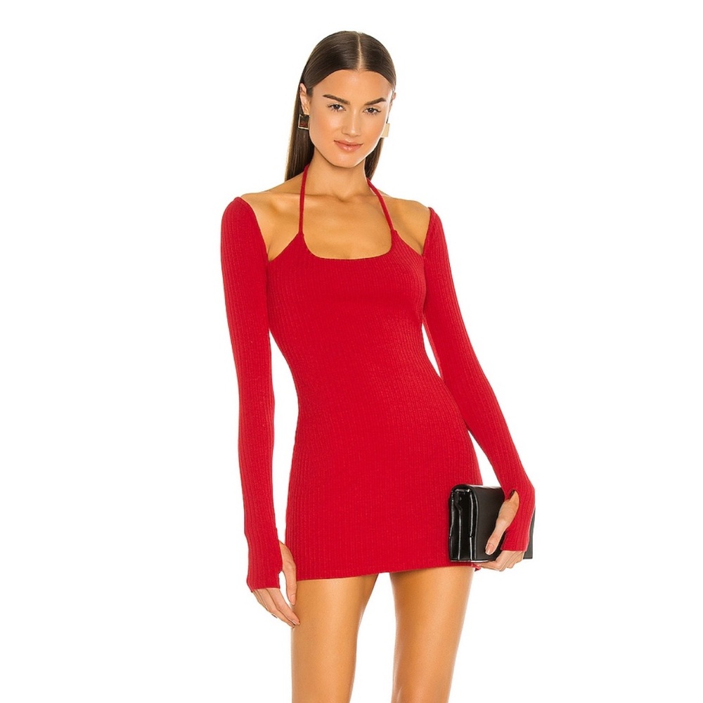 Revolve h:ours red mini dress